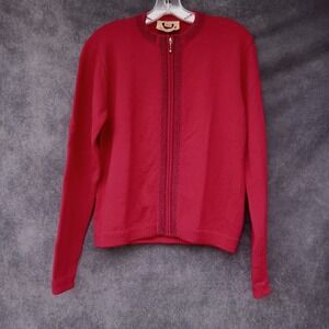 Smartwool 100% Merino Wool Nordic Zip Cardigan Sweater Women Knit Lagenlook‎